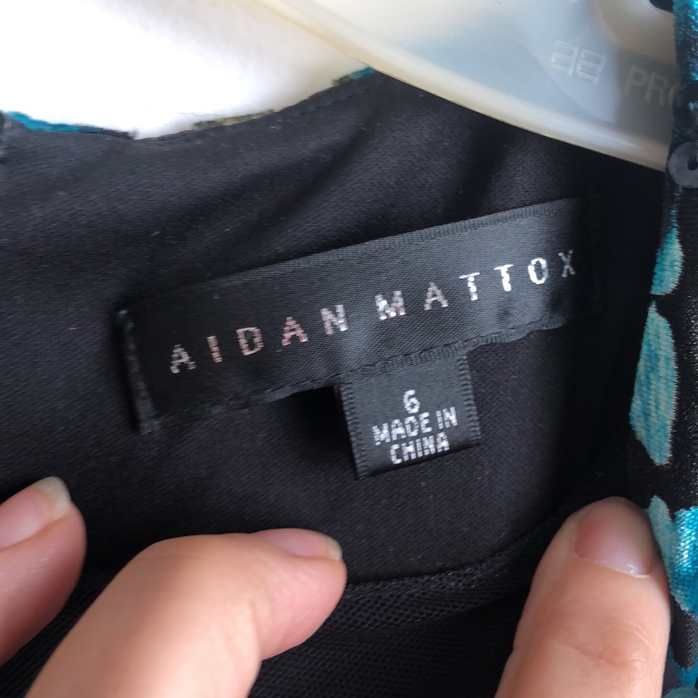 Aiden mattox dress turquoise leopard - Picture 5 of 5